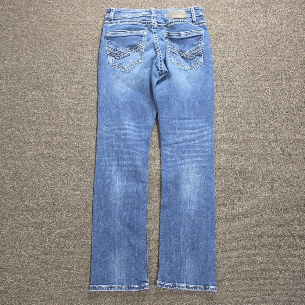 BKE Jake Straight Jeans Mens 29x30 Blue Medium Wash Stretch Denim Casual Classic